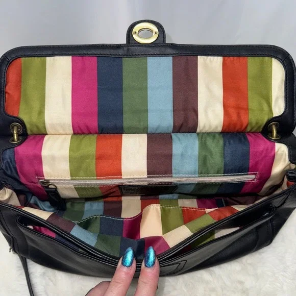 Coach City Willis 70th Anniversary Crossbody Bag Satchel Black Legacy 22062 - Picture 14 of 16